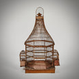 WOOD AND METAL BIRDCAGE