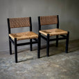 Pair of Chairs with Rush Seats