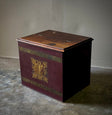 Tole Box With Mahogany Lift Top