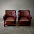 Pair of Dutch Leather Chairs