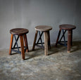 Industrial Wooden Stool