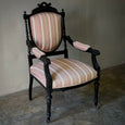 Ebonized Arm Chair