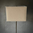 Metal Floor Lamp with Leather Drink Ledge