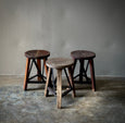 Industrial Wooden Stool