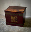 Tole Box With Mahogany Lift Top