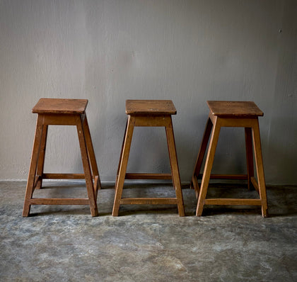 STOOLS IN RED