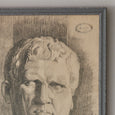 Framed Drawing of Bust