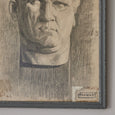 Framed Drawing of Bust