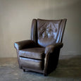 Wingback Leather Arm Chair