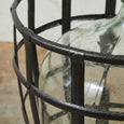 Bottle in Metal Basket