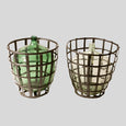 BOTTLES IN BASKETS