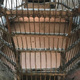 WOOD AND METAL BIRDCAGE