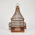 WOOD AND METAL BIRDCAGE