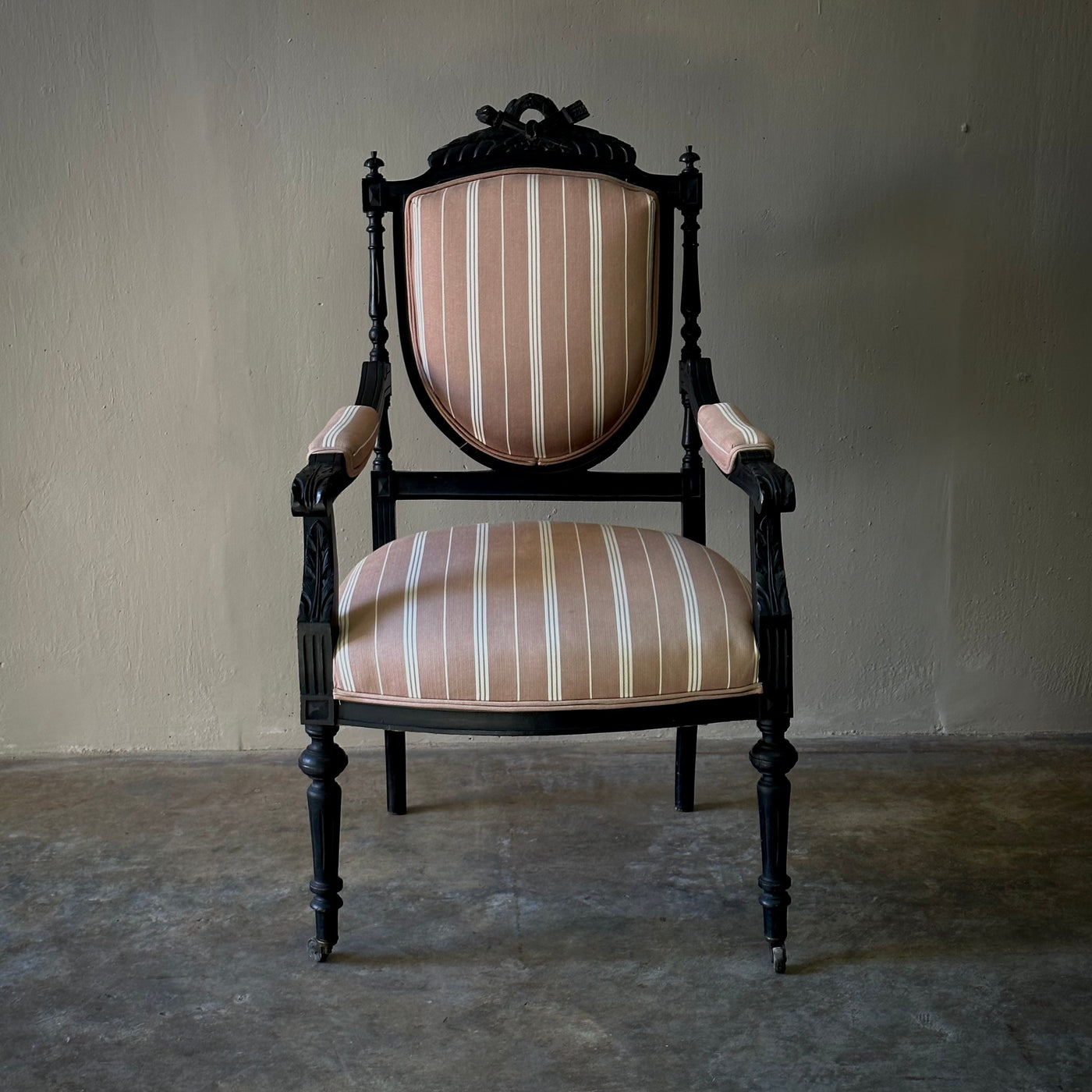 Ebonized Arm Chair