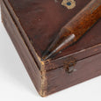 LEATHER BOX WITH WOODEN CRAYON