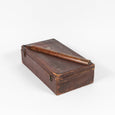 LEATHER BOX WITH WOODEN CRAYON