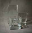 GLASS ETCHED VASES