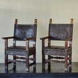 Tall Armorial Arm Chair