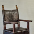 Tall Armorial Arm Chair