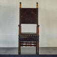 Tall Armorial Arm Chair