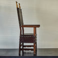 Tall Armorial Arm Chair