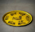 TOLE TRAY WITH TOILE MOTIF