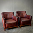 Pair of Dutch Leather Chairs