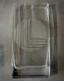 GLASS ETCHED VASES