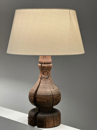 Large Wooden Lamp