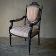Ebonized Arm Chair