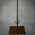 Metal Floor Lamp with Leather Drink Ledge