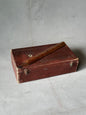 LEATHER BOX WITH WOODEN CRAYON