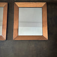 Pair of Copper Framed Mirrors