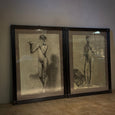 Pair of Academic Charcoal Drawings