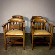 Set of Four Dining or Library Chairs