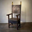 Tall Armorial Arm Chair