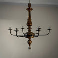 Wood and iron Chandelier