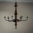 Wood and iron Chandelier