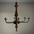 Wood and iron Chandelier