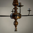 Wood and iron Chandelier