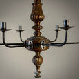 Wood and iron Chandelier