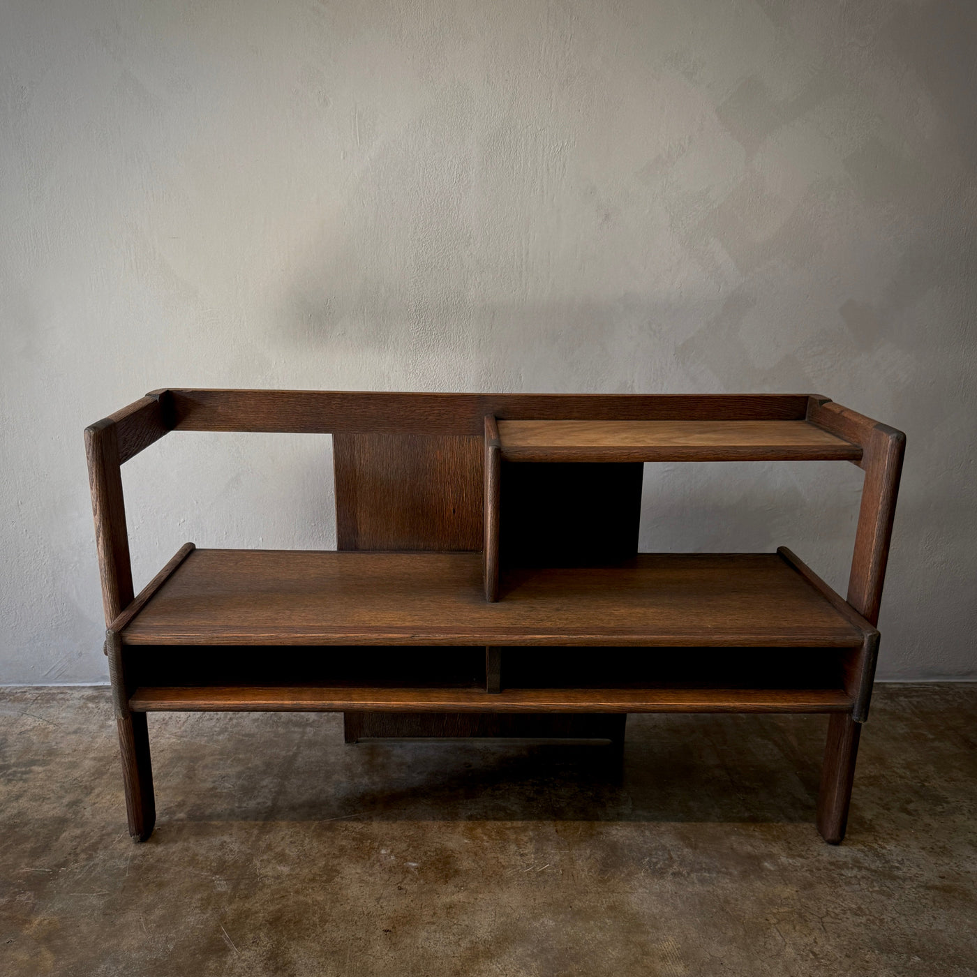 Oak Hall Bench With Table