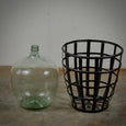 Bottle in Metal Basket