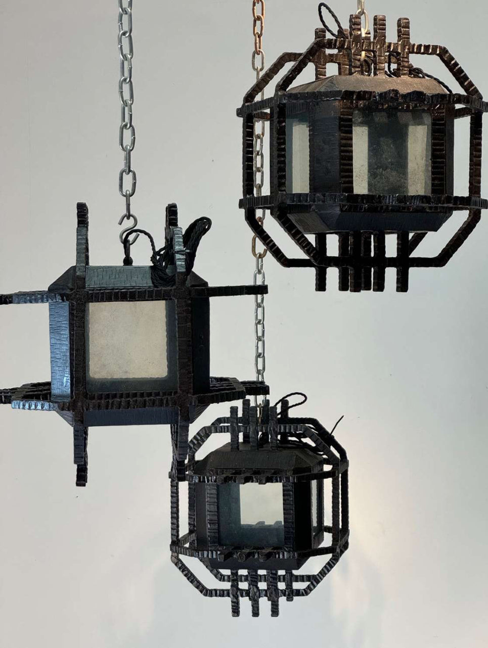 5 Brutalist Iron Lanterns