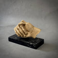 Resin Sculpture titled "Ancient Handshake"