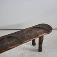 Brutalist Four Seater Carved Bench