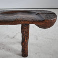 Brutalist Four Seater Carved Bench