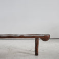 Brutalist Four Seater Carved Bench