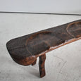 Brutalist Four Seater Carved Bench