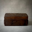 Leather Covered Wooden Box